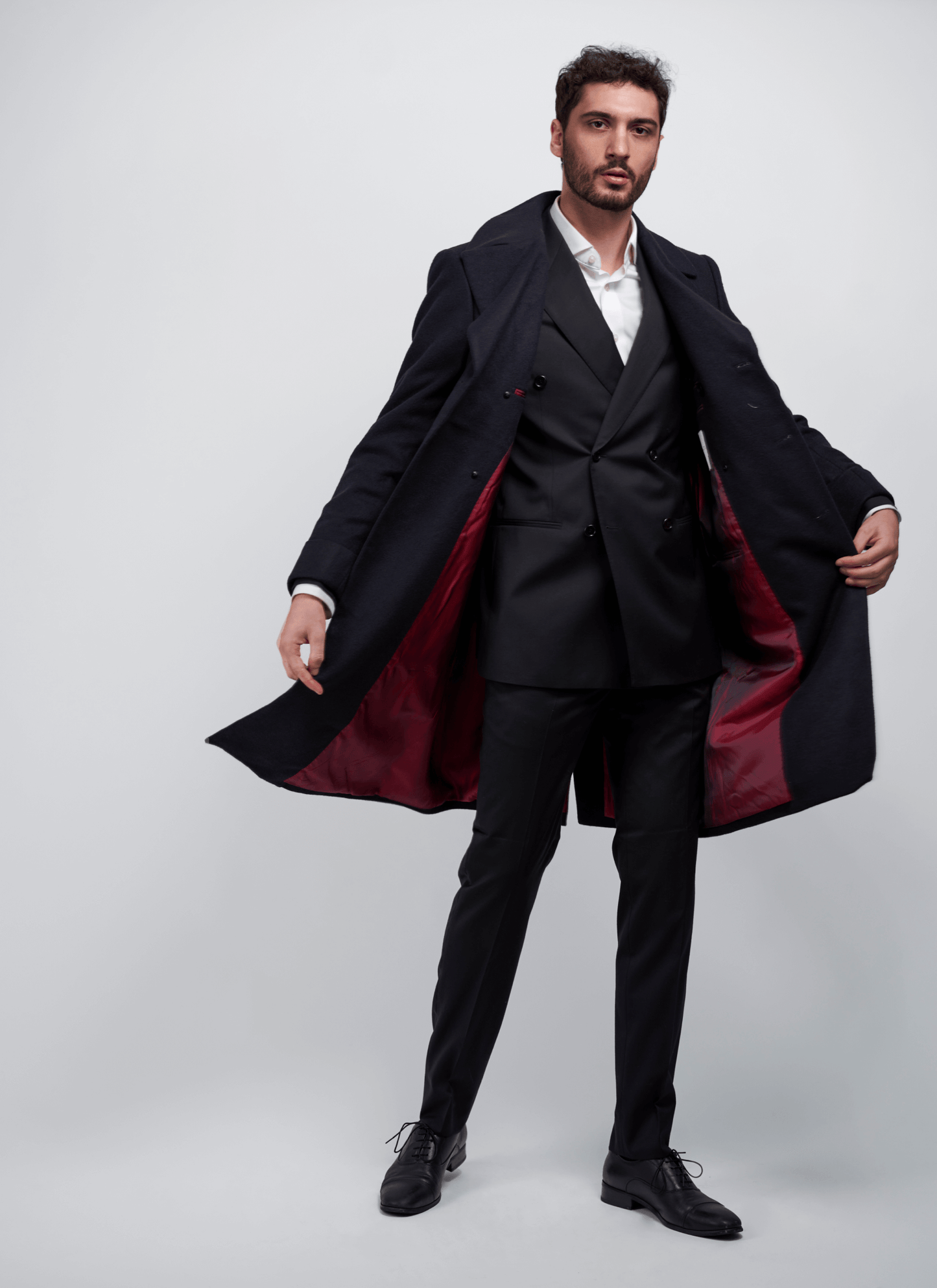Men's Regal Blue Cashmere Coat
