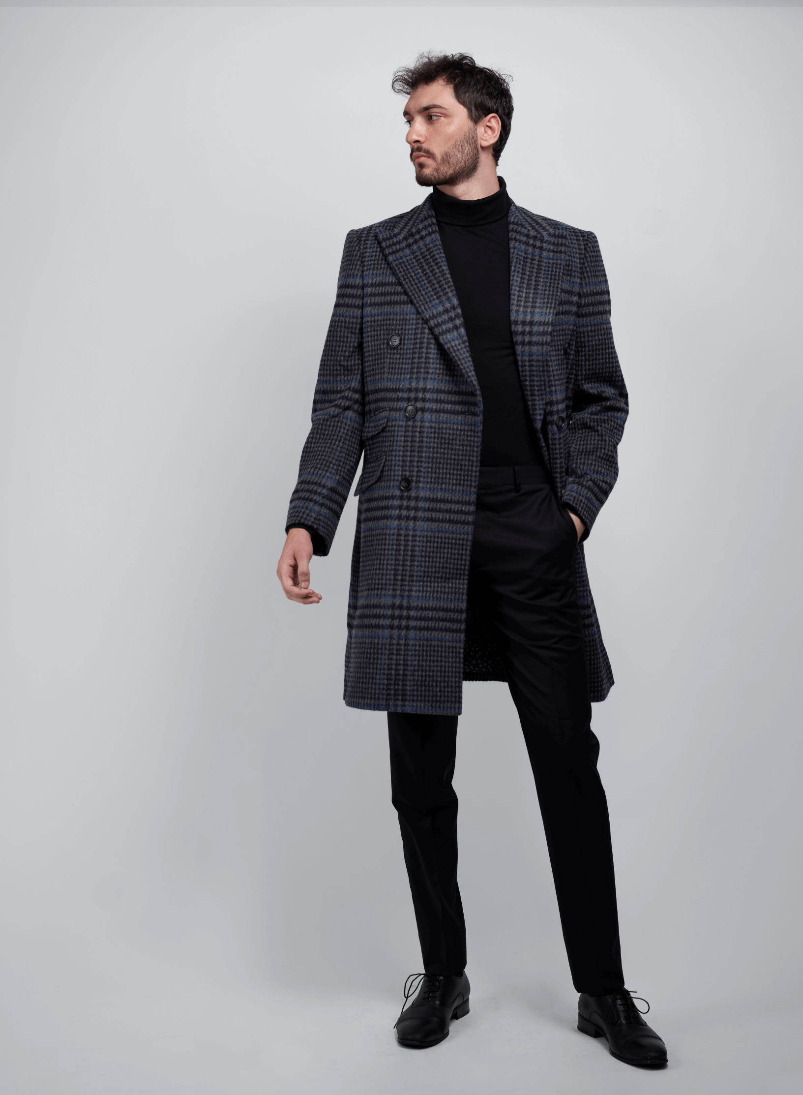 Dark grey 2025 plaid blazer