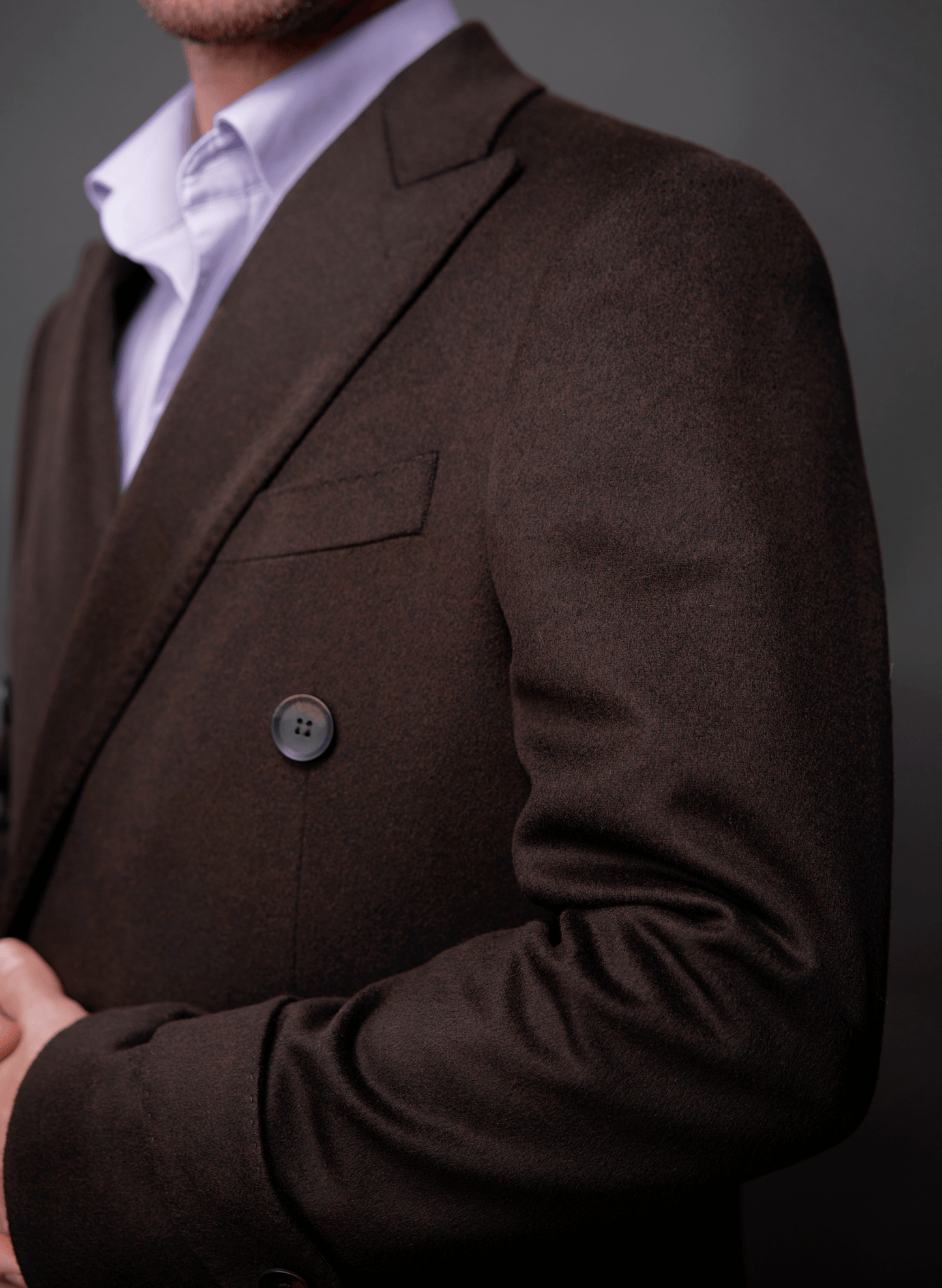 Men's Up-tempo Brown Coat