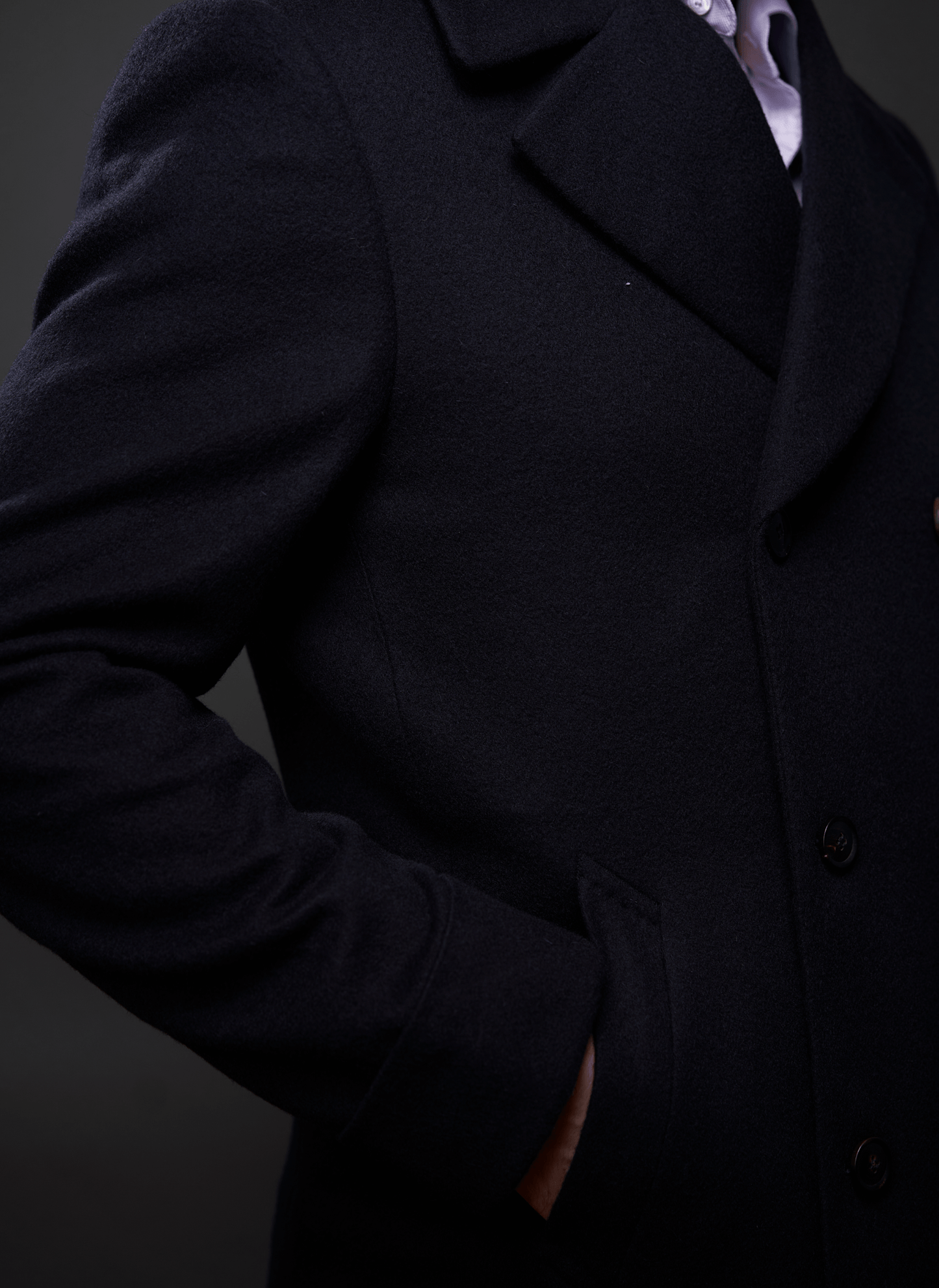 Men's Regal Blue Cashmere Coat