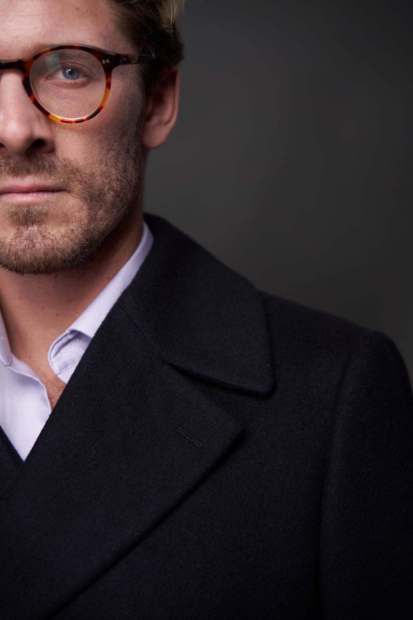 Men's Regal Blue Cashmere Coat
