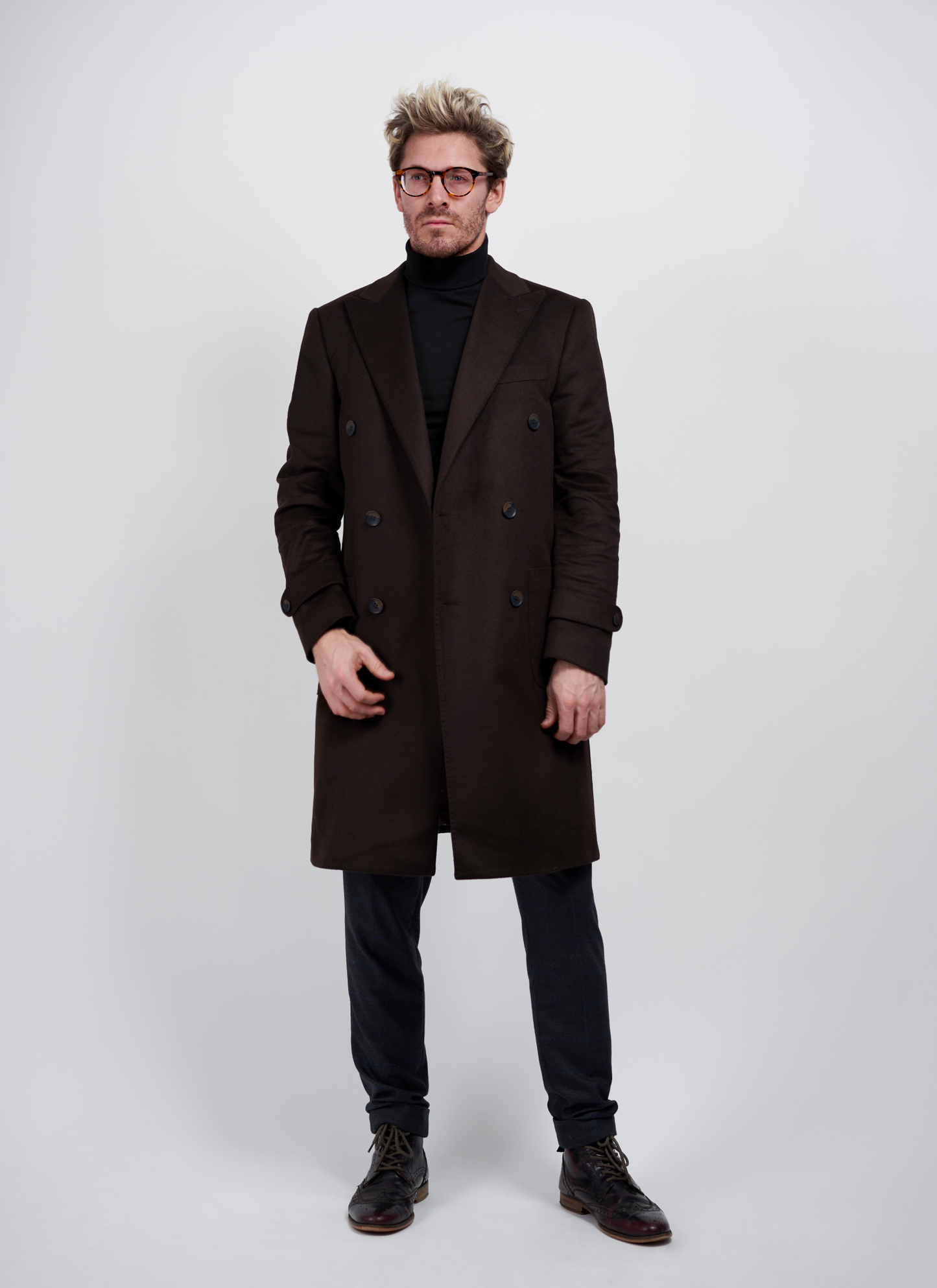 Men's Up-tempo Brown Coat