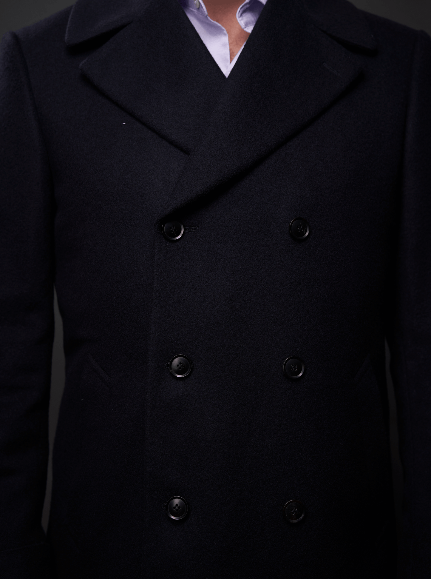 Men's Regal Blue Cashmere Coat