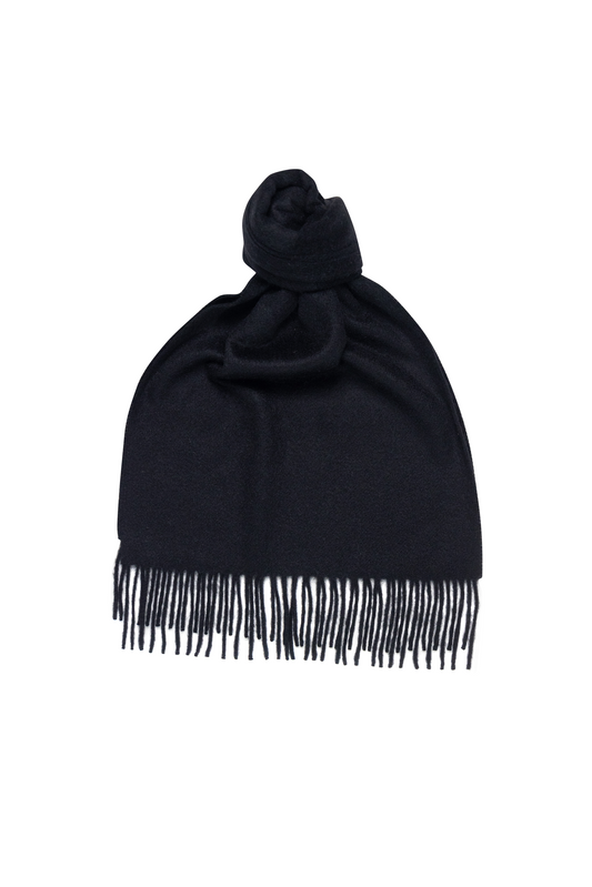 100% Cashmere Black Scarf