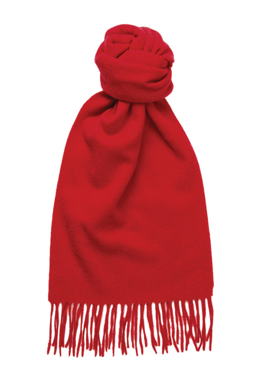 100% Cashmere Red Scarf